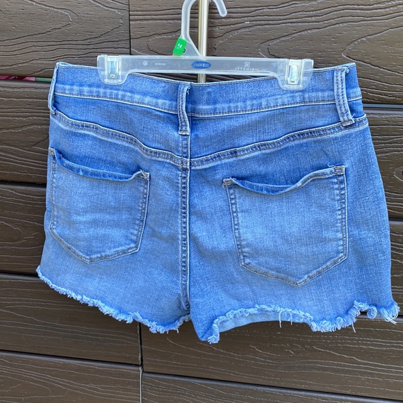 Mudd FLXstretch High Rise Shortie Size 11 Juniors Jean Denim High Waisted Shorts - Picture 8 of 11